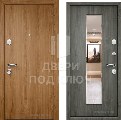 Дверь с зеркалом в квартиру ДПК-1159
